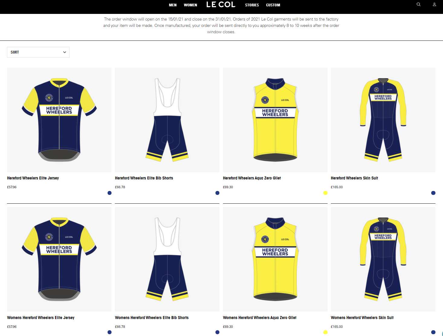 Wheelers new kit 2021 le col